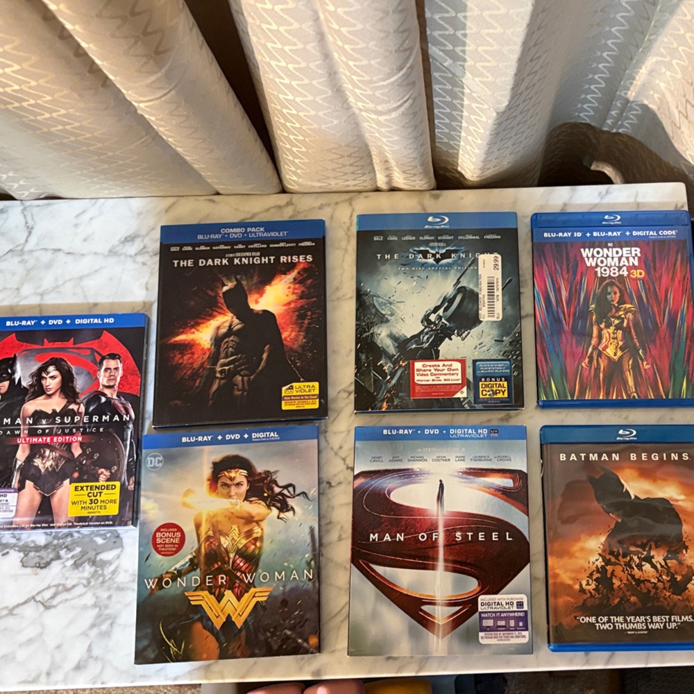 DC Comics Blu-ray Collection with Batman and Wonder Woman